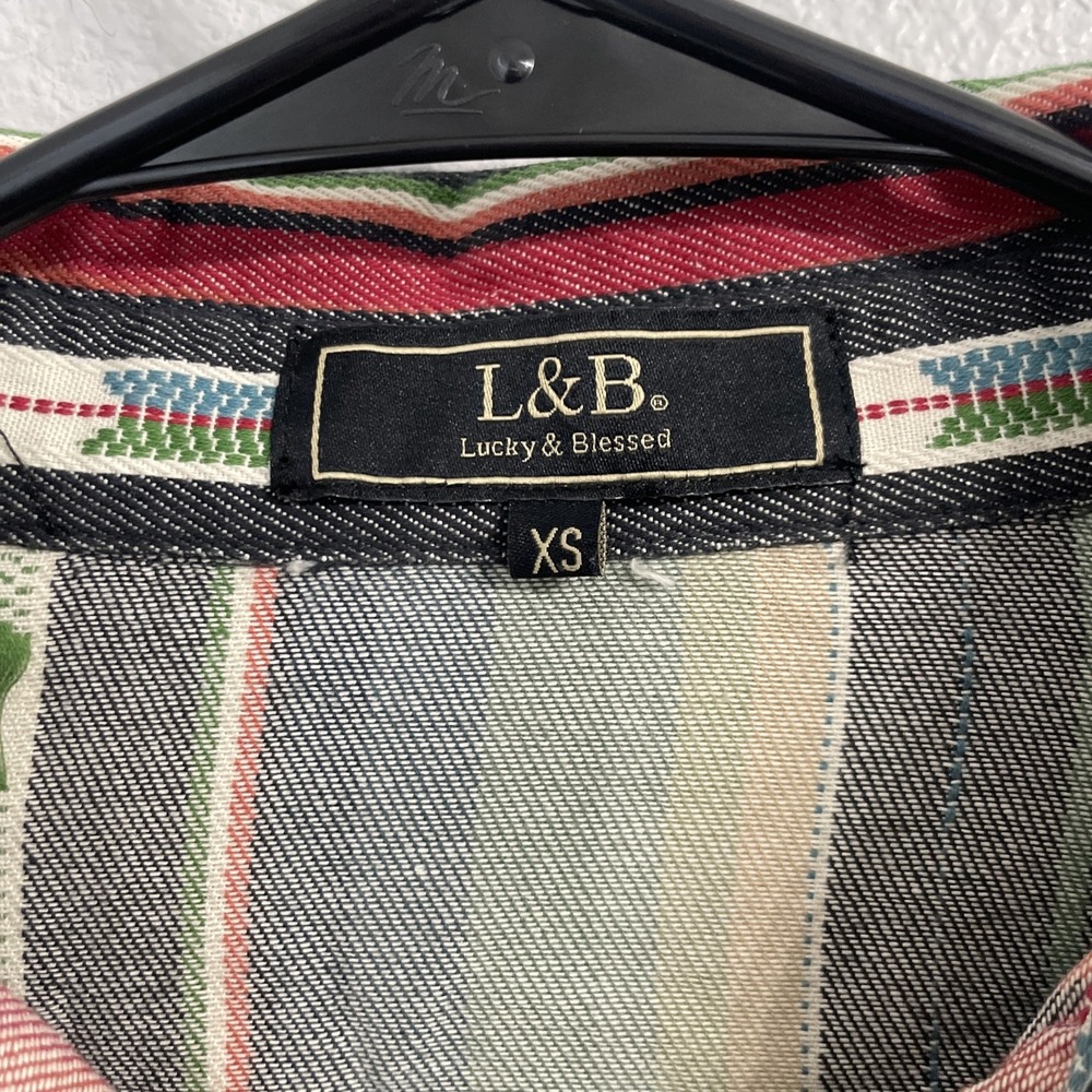 Lucky & Blessed Rodeo Button Up Aztec Print‎ Size X-Small - Picture 2 of 4